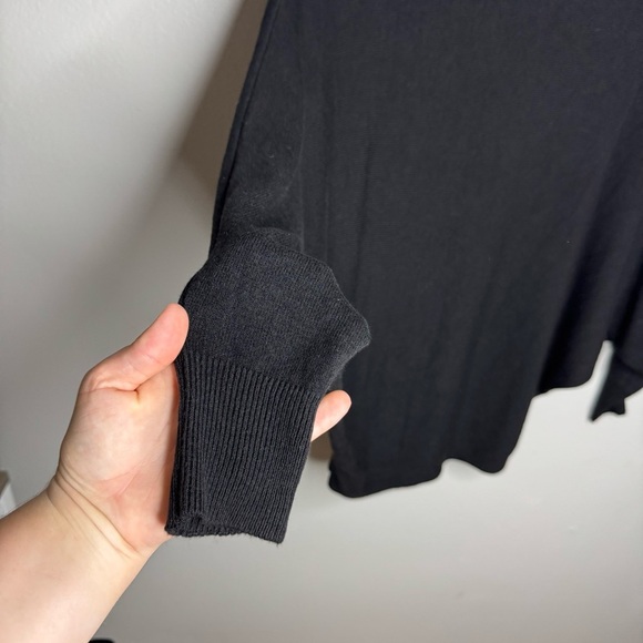 Meo Meli Stretch Knit Dolman Sleeve Sweater Black - Picture 2 of 8